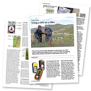 Article on How-to use a GPS hiking