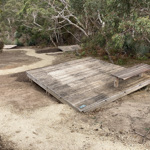 A tent platform