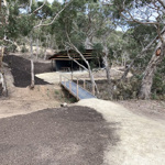 The view toward the shelter