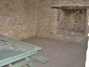 One of the rooms inside the hut