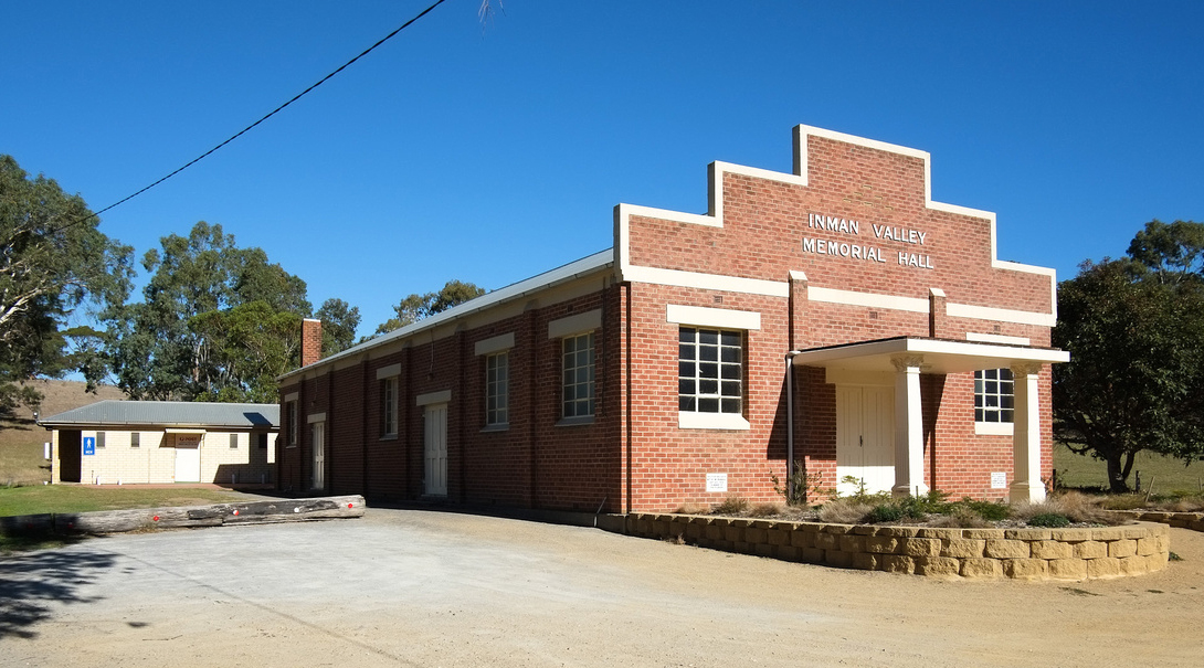 Inman Valley Hall, picnic area and toilets