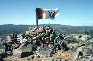 Relaxing on the summit of Mount Babbage