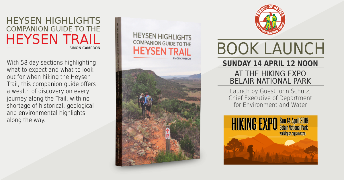 During this Sunday's Hiking Expo we'll be officially launching our Heysen Highlights book