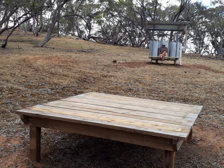 Platform and tank installed November 2019
