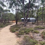 The view toward the shelter