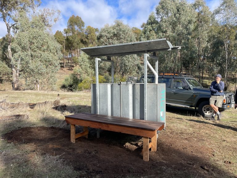 White Park Tank and bench